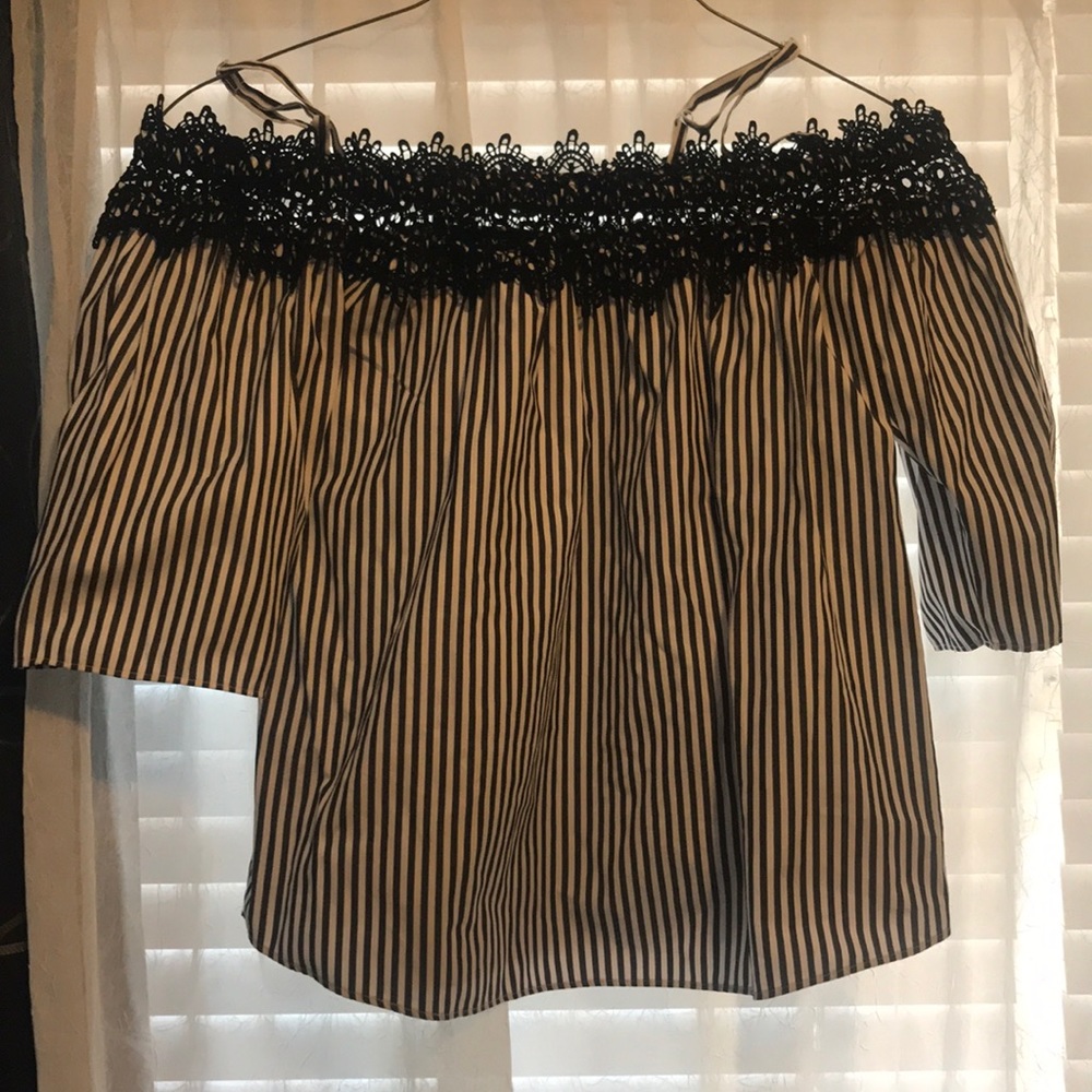 Black & White Dress Top